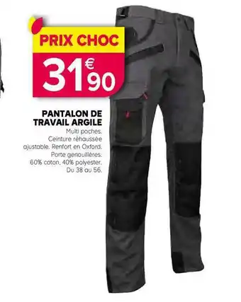 Kiriel Pantalon De Travail Argile offre