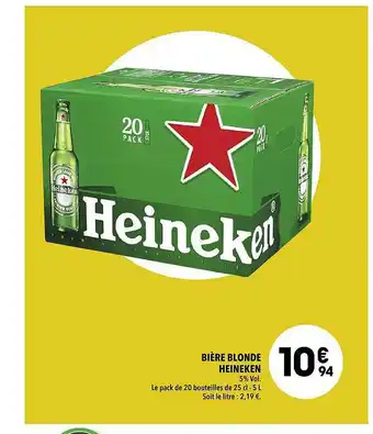 Supeco Bière Blonde Heineken offre