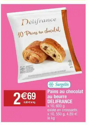 Migros Pains Au Chocolat Au Beurre Delifrance offre