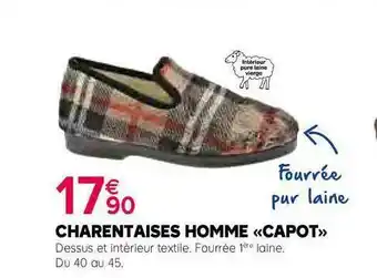 Charentaises Homme «capot»