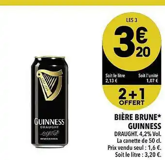 Supeco Bière Brune Guinness offre