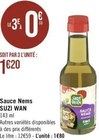 Géant Casino Sauce Nems SUZI WAN offre