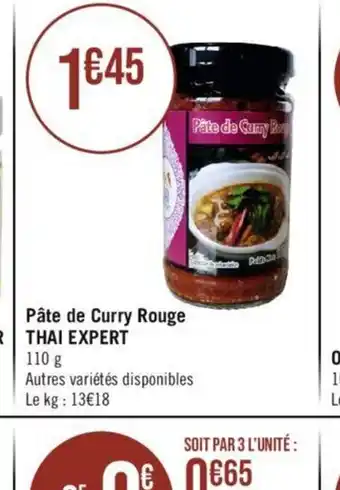 Géant Casino Pâte de Curry Rouge offre