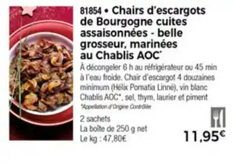 Chairs d'escargots de bourgogne