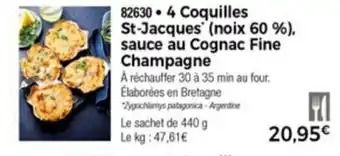 Thiriet 4 Coquilles st-jacques offre