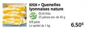 Quenelles lyonnaises nature