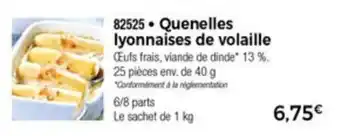 Thiriet Quenelles lyonnaises de volaille offre