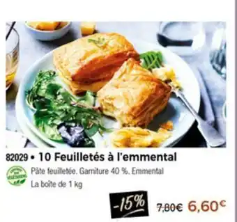 Thiriet 10 Feuilletés à l'emmental offre