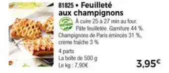 Thiriet Feuilleté aux chapignons offre