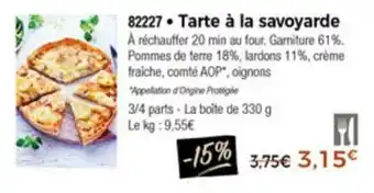 Tarte à la savoyarde