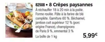 8 Crêpes paysannes