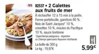 Thiriet 2 Galettes aux fruits de mer offre