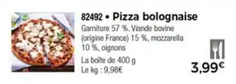 Pizza bolognaise