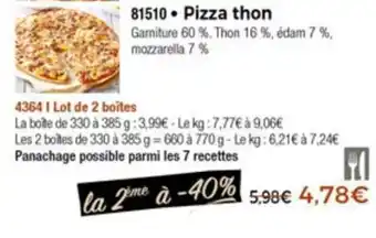 Thiriet Pizza thon offre
