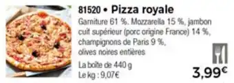 Thiriet Pizza royale offre