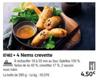 Thiriet 4 Nems crevette offre