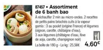 Assortiment de 6 banh bao