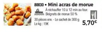 Thiriet Mini acras de morue offre