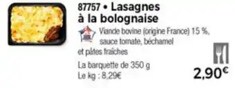Lasagnes à la bolognaise