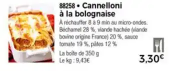 Thiriet Cannelloni à la bolognaise offre