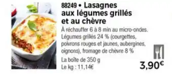 Thiriet Lasagnes aux légumes grillés et au chèvre offre