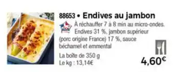 Thiriet Endives au jambon offre