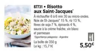 Risotto aux saint-jacques
