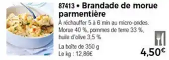 Thiriet Brandade de morue parmentière offre