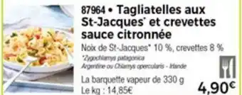 Tagliatelles aux st-jacques