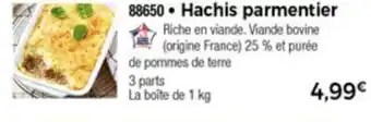 Thiriet Hachis parmentier offre