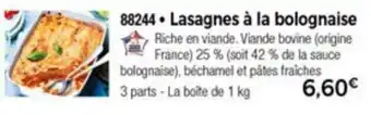 Lasagnes à la bolognaise