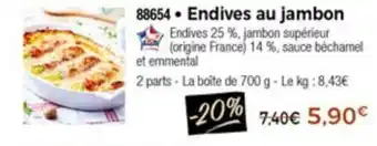 Thiriet Endives au jambon offre