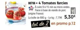 Thiriet 4 Tomates farcies offre