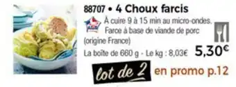 4 Choux farcis
