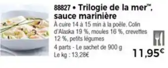 Thiriet Trilogie de la mer sauce marinière offre