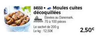 Thiriet Moules cuites décoquillées offre