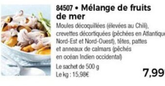 Thiriet Mélange de fruits de mer offre