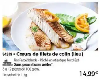 Cœurs de filets de colin