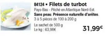 Filets de Turbot