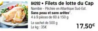 Thiriet Filets de Lotte Du Cap offre