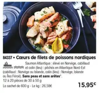 Cœurs de Filets de Poissons Nordiques