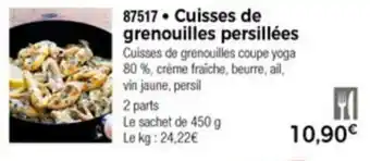 Thiriet Cuisses de Grenouilles Persillées offre