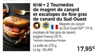 Thiriet 2 Tournedos de Magret de Canard offre