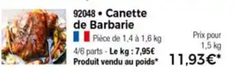Canette de Barbarie