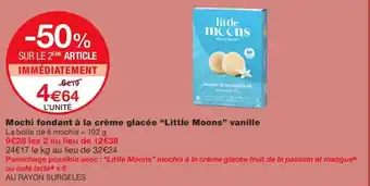 Mochi fondant à la crème glacée "Little Moons" vanille