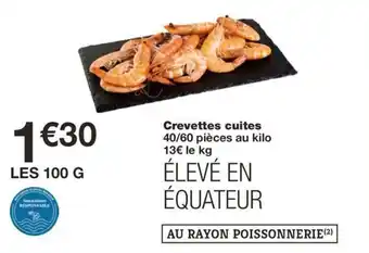 Monoprix Crevettes cuites offre