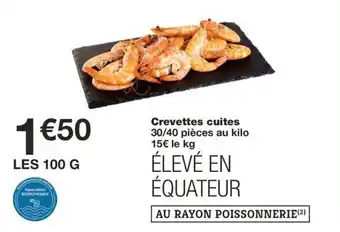 Monoprix Crevettes cuites offre