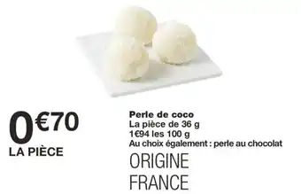 Monoprix Perle de coco offre