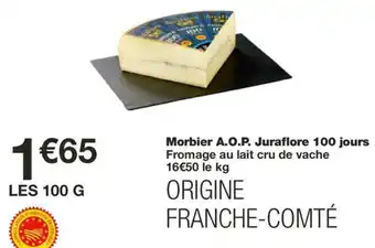 Monoprix Morbier A.O.P. Juraflore 100 jours offre