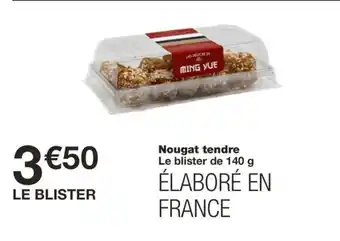 Monoprix Nougat tendre offre